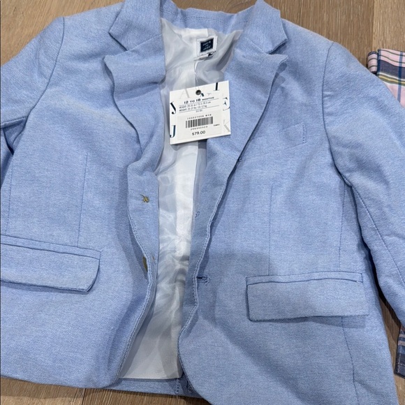 *NEW* Janie and Jack boys blazer, shirt and short set - Picture 2 of 4